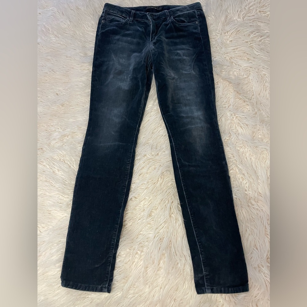 Joe’s Jeans size 29 velveteen stretchy skinny jeans/ jeggings color Malone navy